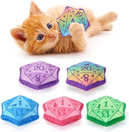 Dice Catnip Toy DND Cat Toy