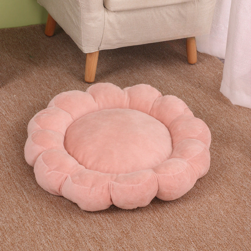 Multi Color Petal Dog Bed