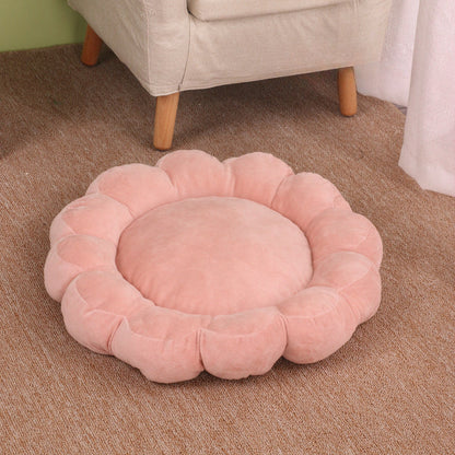 Multi Color Petal Dog Bed