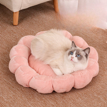 Multi Color Petal Dog Bed