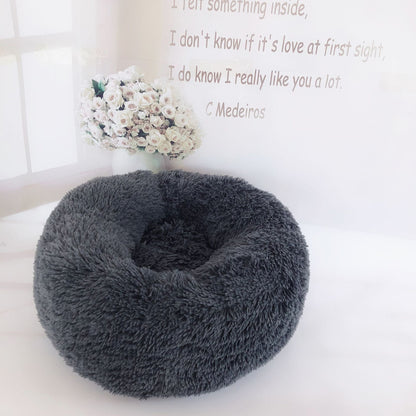Round Plush Cat Litter Kennel Pet